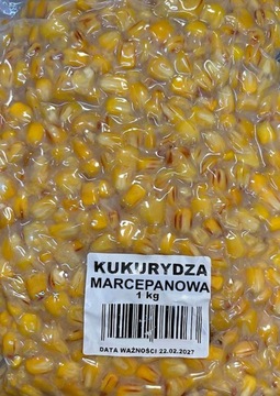 Kukurydza zanętowa MARCEPANOWA preparowana 1kg WrocłaW