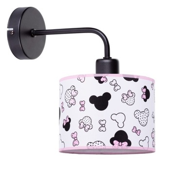 KINKIET DZIECIĘCY LAMPA ŚCIENNA ABAŻUR MYSZKI