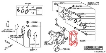 SUBARU BRZ TOYOTA GT86 TŘMEN TŘMENU BRZDOVÉHO