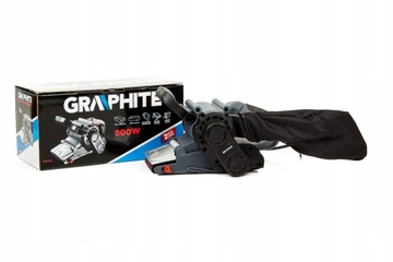 Szlifierka taśmowa GRAPHITE 800W do Drewna Ręczna