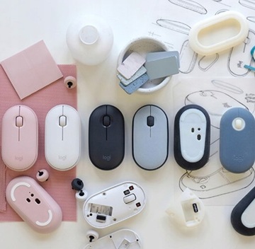 Бесшумная беспроводная мышь Logitech Pebble M350 черная