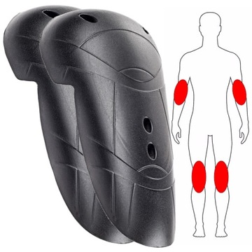 Sas-Tec Ochraniacze Kolan/Łokci Level 2 - 270/180/13 mm