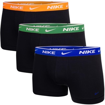 NIKE BOKSERKI MĘSKIE MAJTKI TRUNK 3P CZARNE r.XL