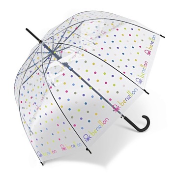 Parasol Benetton Długi Kolorowe kropki