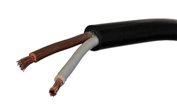 Przewód elektryczny przyczepy Kabel 2 żyłowy YLYs 2x1 mm Laweta 12/24V