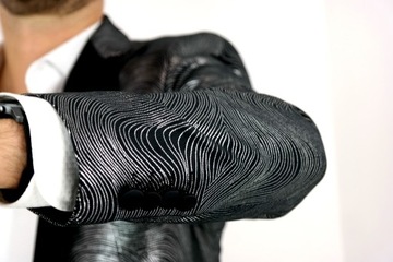 GIOVANNI PERA Marynarka męska DS03 srebrna 64