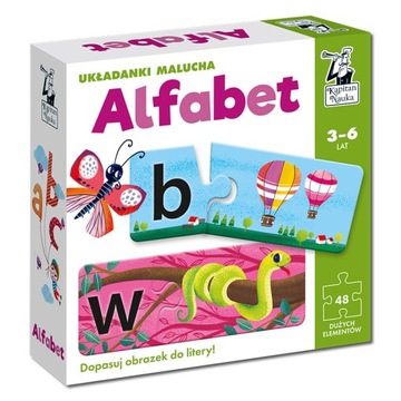 Kapitan Nauka Układanki malucha ALFABET 3 - 6 lat