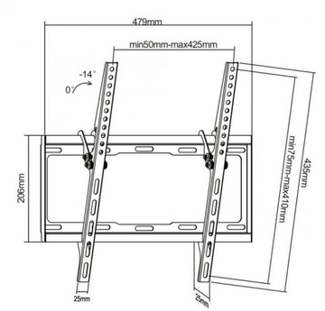КРОНШТЕЙН ДЛЯ ТВ-МОНИТОРА ДЛЯ ТВ-МОНИТОРА 26-55 дюймов