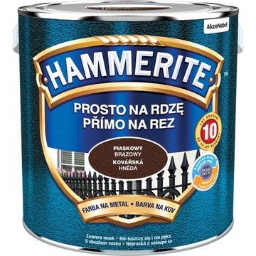 Hammerite farba na rdzę PIASKOWY BRĄZOWY 2,5L