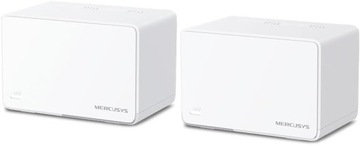 MERCUSYS Halo H80X 2-pakowy system routerów WiFI 6 Mesh AX3000, Biały