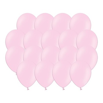 BALONY RÓŻOWE ŚLUB CHRZEST ROCZEK 20 SZT