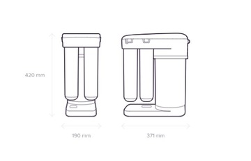 ФИЛЬТР ДЛЯ ВОДЫ АКВАФОР ОБРАТНОГО ОСМОСА РО-101С