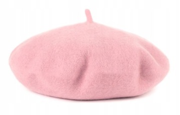 Beret Damski Klasyczny Francuski Wełniany Zimowy Jesienny Wiosenny Antenka
