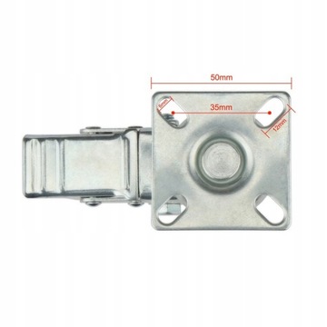 4 УНИВЕРСАЛЬНЫХ ПОВОРОТНЫХ КОЛЕСА 50 ММ С ТОРМОЗАМИ ДЛЯ ПРОМЫШЛЕННОГО ТРАНСПОРТА