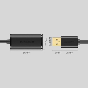 UGREEN SZYBKI PRZEWÓD AKTYWNY KABEL PRZEDŁUŻAJĄCY PRZEDŁUŻKA USB A 2.0 5M