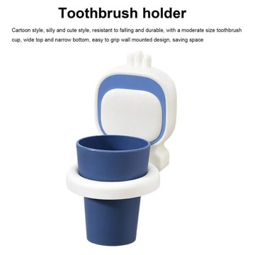 Подставка для зубных щеток, очаровательный мультяшный редис, настенная чашка для зубной щетки