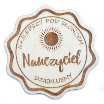 Podkładka pod kubek grawer na Dzień Nauczyciela