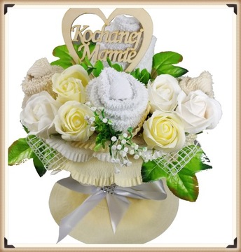 Букет полотенец для МАТЕРИ, ароматные мыльные розы, подарок НА ДЕНЬ МАТЕРИ.