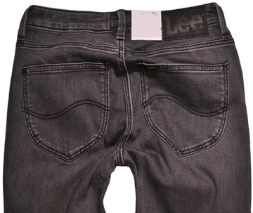 LEE spodnie HIGH WAIST skinny GREY jeans SCARLETT HIGH ZIP _ W27 L31