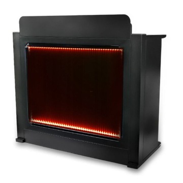 DNA DJ BOOTH BK CZARNY STÓŁ STANOWISKO DJ PODŚWIETLANA TABLICA LED RGB