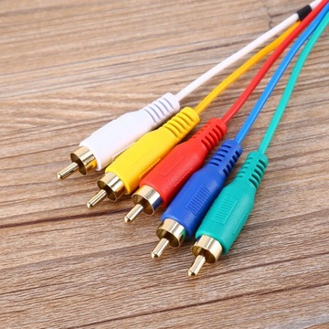 0,5 м 5 футов HD 1080P HDMI «папа» на 3 RCA AV-аудио-видео конвертерный кабель Ada Cord