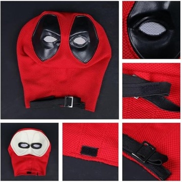 ВЯЗАНАЯ МАСКА ДЭДПУЛ УЭЙД УИЛСОН КОСПЛЕЙ КОСТЮМ НА ХЭЛЛОУИН