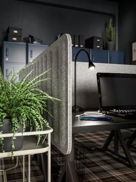 ИКЕА ЭЙЛИФ Стол-стенка, серый 140х48 см