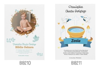 BIBLIA dla DZIECI Prezent na Chrzest Święty IMIĘ PERSONALIZOWANY PREZENT