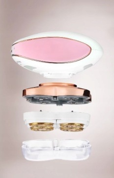 ДЕПИЛЯТОР ДЛЯ ТЕЛА ЖЕНСКАЯ ТРЕТЬЯ USB LED + триммер для бровей Flawless Brows