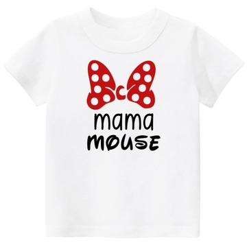 ZESTAW 2 KOSZULKI MAMA CÓRKA Minnie Mouse prezent