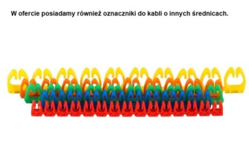 КАБЕЛЬНЫЕ МАРКЕРЫ ЦИФРОВЫЕ КАБЕЛЬНЫЕ МАРКЕРЫ 100 ШТ.