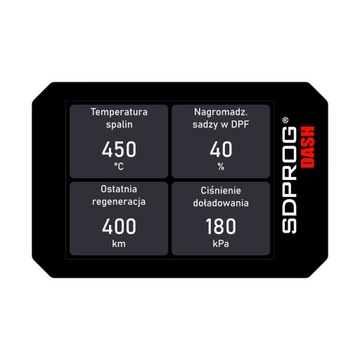 SDPROG DASH OBDII OBD2 Мониторинг DPF FAP GPF Turbo