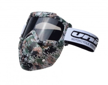 GOGLE Z MASKĄ SZYBA CIEMNA MODEL NO.02 655 UNIT