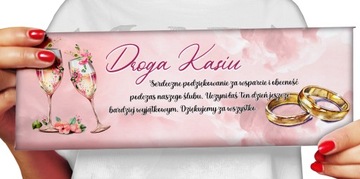GIGA CZEKOLADA - Podziękowanie dla Świadków z Nadrukiem Twojego Imienia