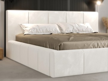 Кровать 140х200 с обивкой-каркасом-контейнером ZL103