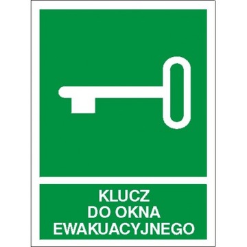 Klucz do okna ewakuacyjnego