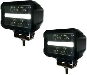 2x Licht dalekosiezna 6 LED reflektor drogowy homologacja pozycja 12v 24v | thumb 12