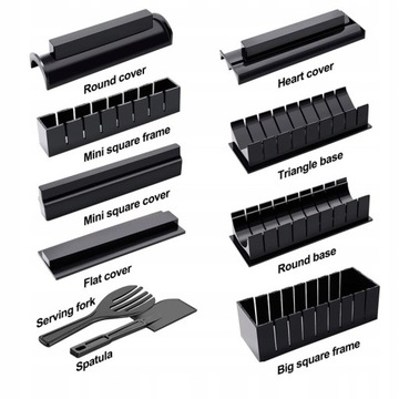 НАБОР ИЗ 10 ФОРМ ДЛЯ СУШИ НАБОР Форм для суши