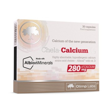 OLIMP CHELA-CALCIUM D3 30kaps ZDROWE KOŚCI ZĘBY