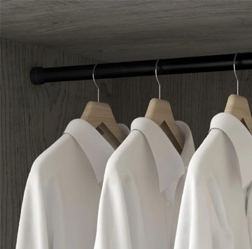 МЕБЕЛЬНАЯ РЕЙКА ТРУБА ТРУБА FI 25 MAT BLACK СИСТЕМА