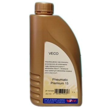 Olej do narzędzi pneumatycznych, pneumatyki VECO 1