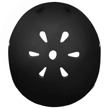 Kask na rower hulajnoge czarny black ochronny M obwód głowy 52-56 cm