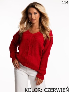 Modny Stylowy Kobiecy SWETER Sweterek Dużo Kolorów