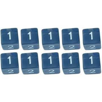 ZESTAW 10 KOSTEK K6 RPG ZAKAPTURZONA POSTAĆ KOŚĆ SZEŚCIOŚCIENNA 1,6 CM