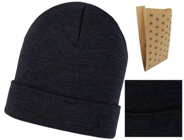 Šiltovka Buff Merino Heavyweight Beanie Solid Indigo