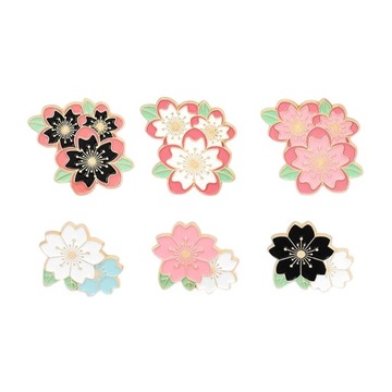 Cartoon Cherry Blossom Leaf Brooch, Flower Badge