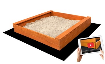 PIASKOWNICA IMPREGNOWANA DREWNIANA 120 PRODUCENT OTWORY INSTRUKCJA VIDEO 3D