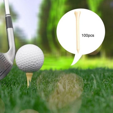 100 шт деревянные футболки для гольфа оптом для игроков на заднем дворе тренировочного поля для гольфа 70 мм