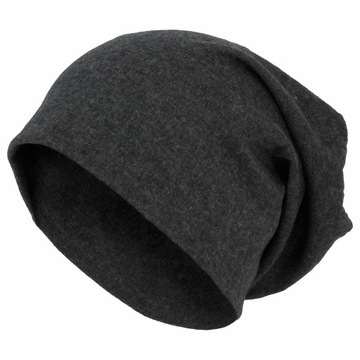 W357B CZAPKA DRESOWA HAKER KRASNAL GŁADKA GRAFITOW