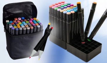 48 цветных акварельных маркеров в футляре